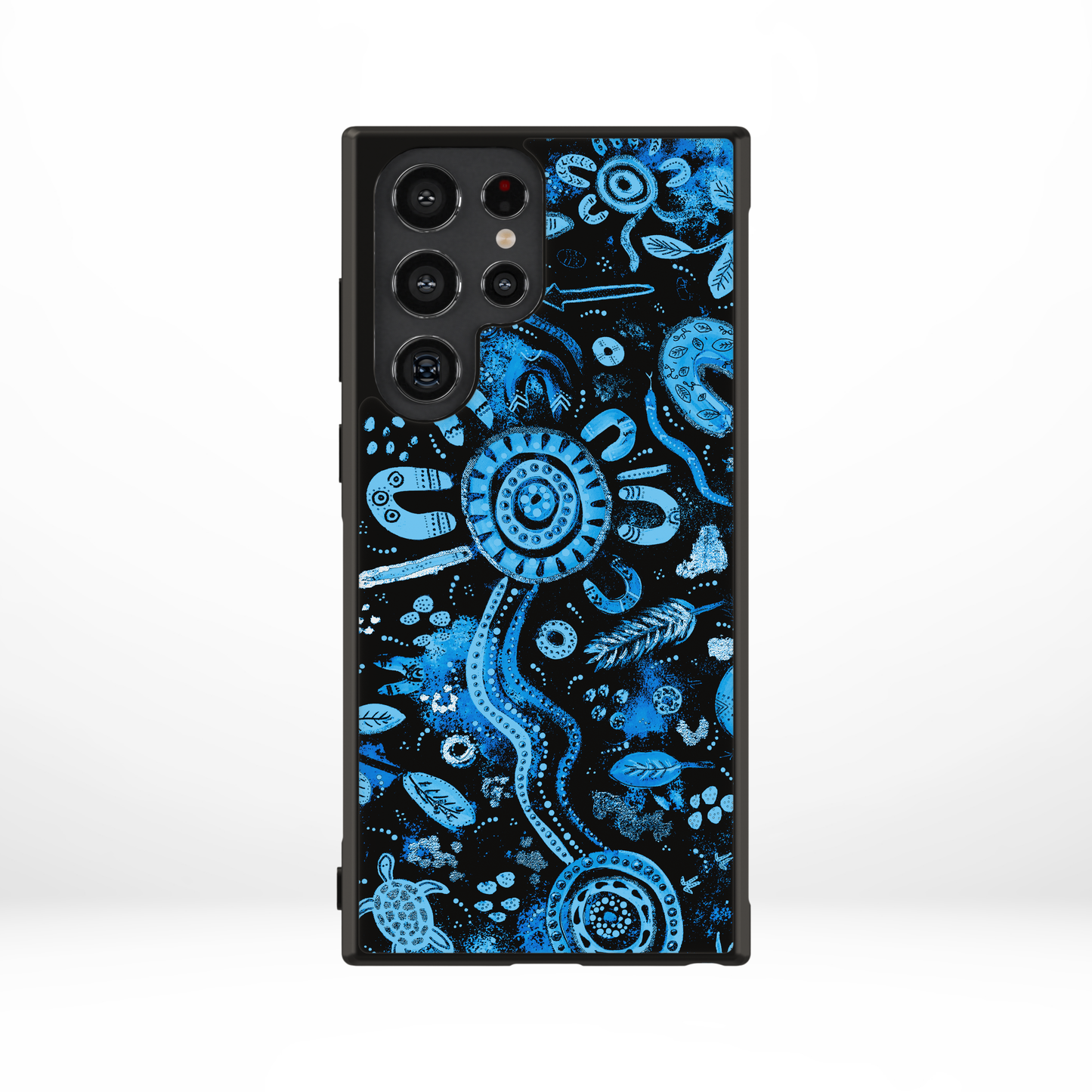 Country - Blue & Black - Samsung Magsafe Aboriginal Art Phone Case