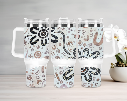 Stronger Than Before - 40oz Tumbler - Aboriginal Art