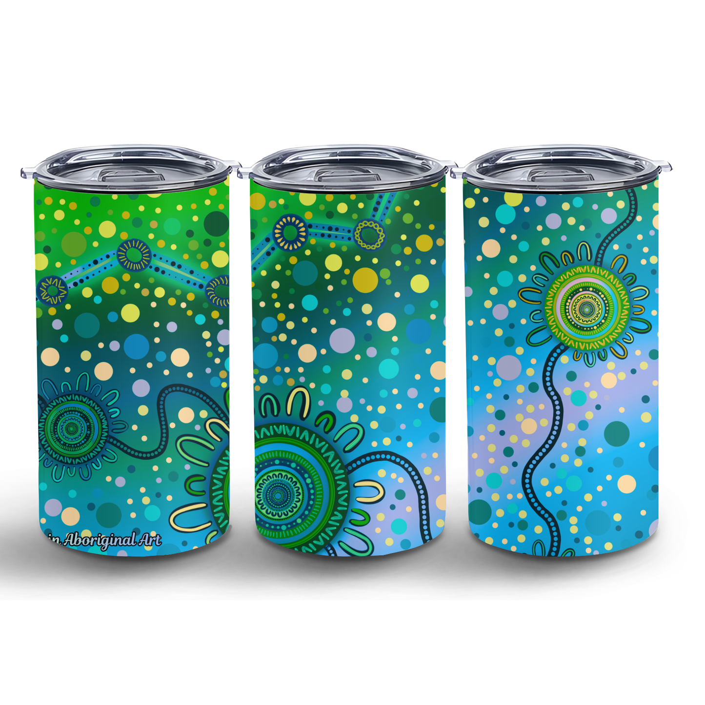 Connected - 12oz Insulated Tumbler | Aboriginal Art Coffee Cup