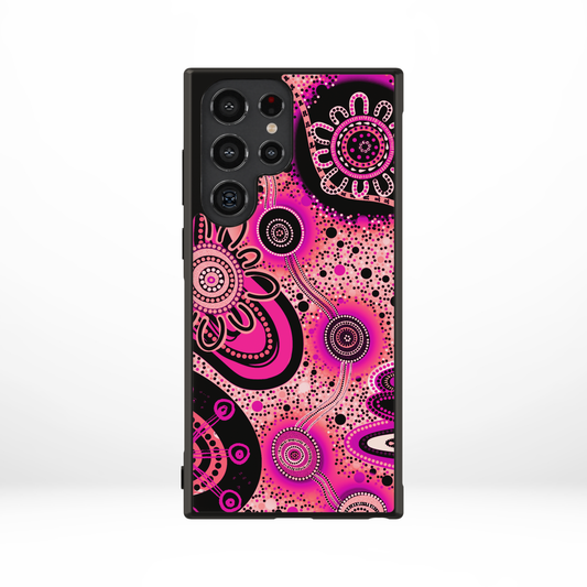 Dreaming - Pink - Samsung Aboriginal Art Phone Case