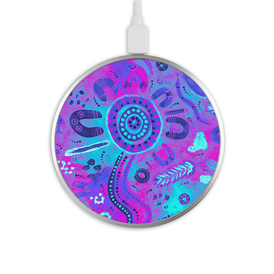 Country - Winter - Wireless Phone Charger - Aboriginal Art