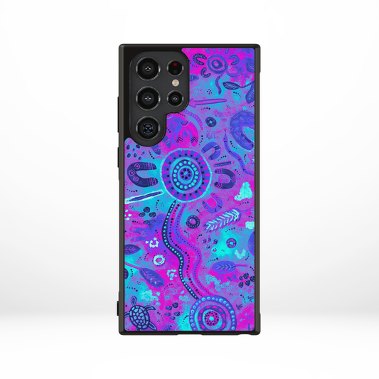 Country Winter - Samsung Aboriginal Art Phone Case