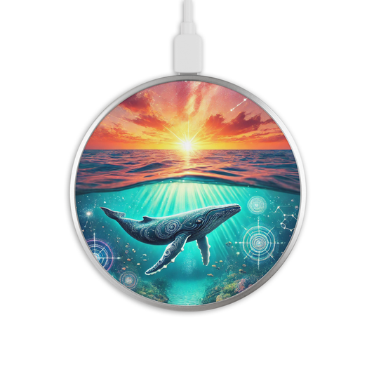 Whale - Wireless Phone Charger - Aboriginal Art