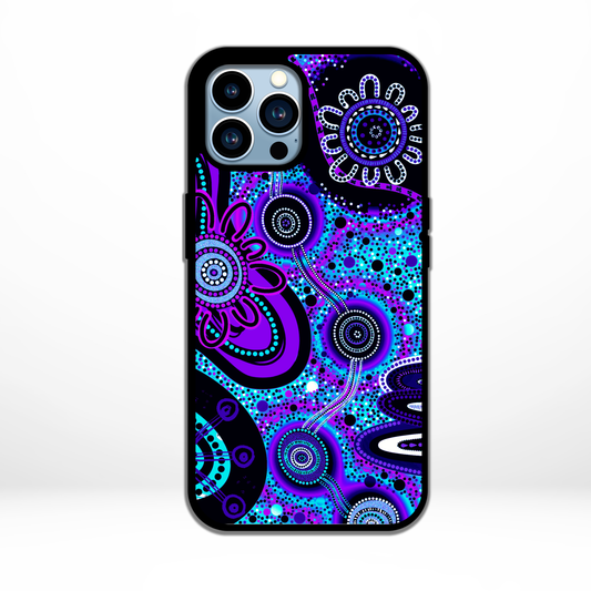 Dreaming - Purple - iPhone Aboriginal Art Phone Case