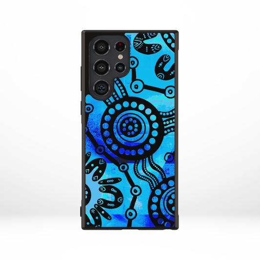 Wet Seasons - Sky - Samsung Aboriginal Art Phone Case