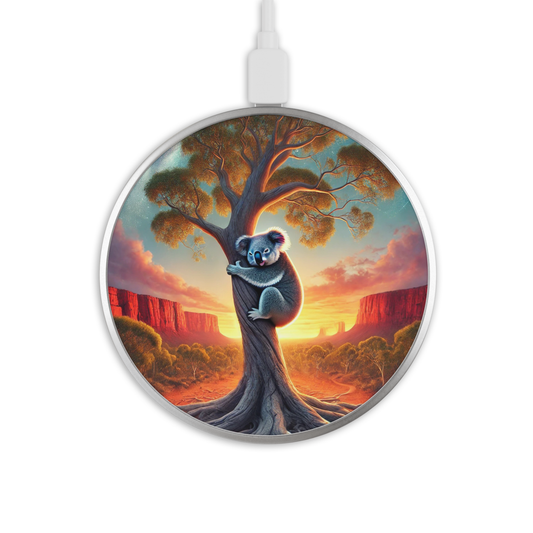 Koala - Wireless Phone Charger - Aboriginal Art