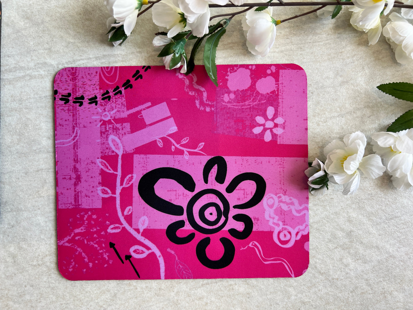 Strong Yorga - Hot Pink - Mousepad