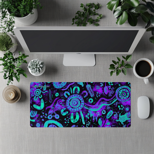 Country - Purple - Aboriginal Art Desk Mat