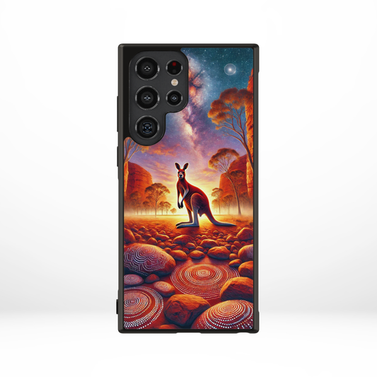 Kangaroo - Samsung Aboriginal Art Phone Case