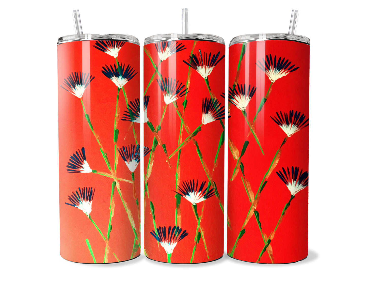 Flora by Jum Ashwin - Aboriginal Art - 20oz Tumbler