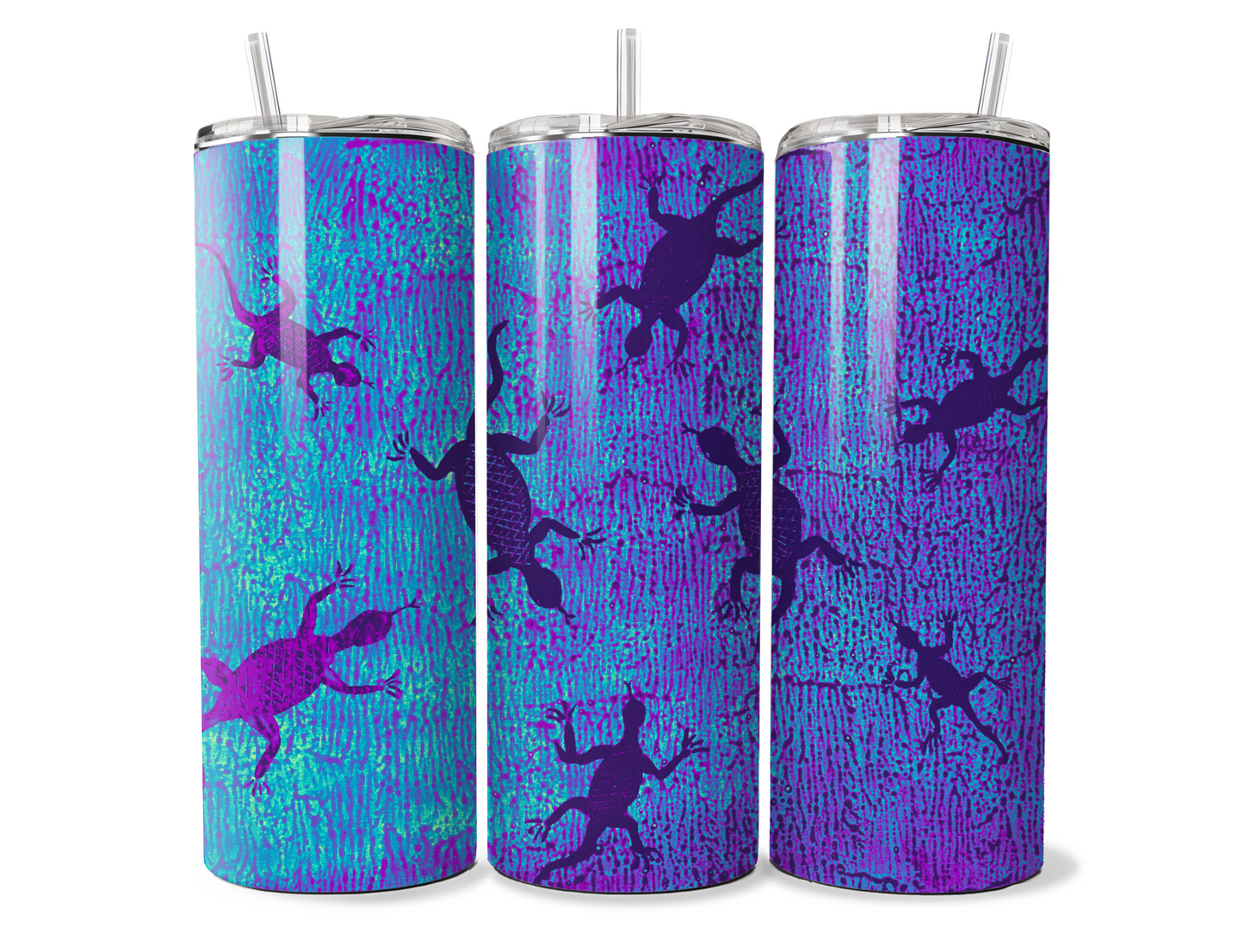 Sleeping Lizards by Jum Ashwin - Aboriginal Art - 20oz Tumbler