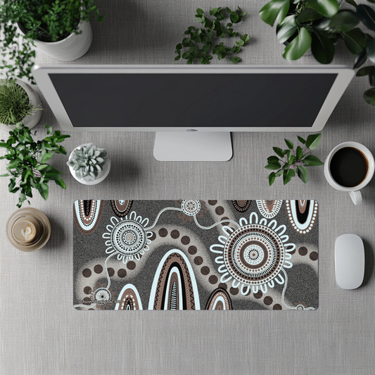 Echoes - Aboriginal Art Desk Mat