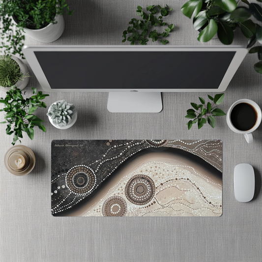 Duality - Aboriginal Art Desk Mat