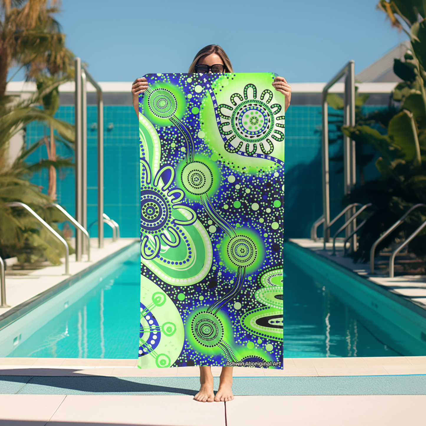 Dreaming - Aboriginal Art Beach Towel