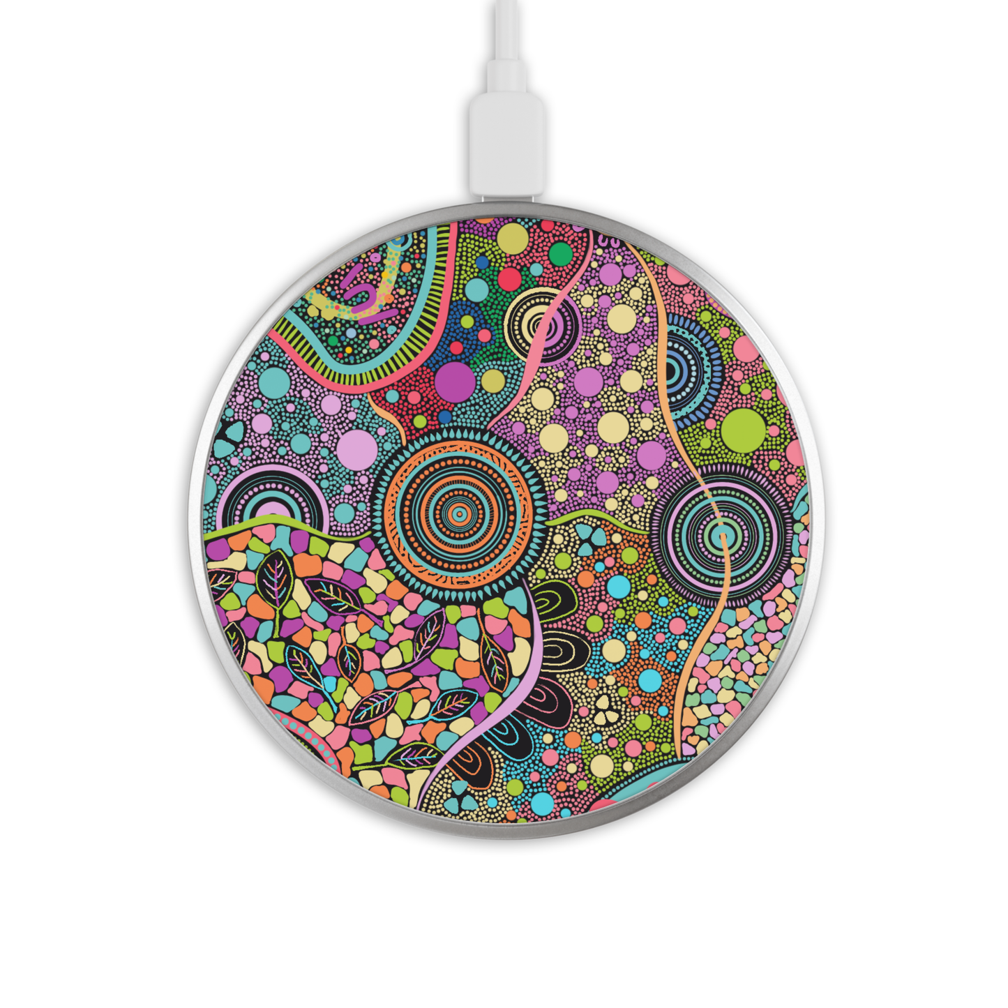 Elements - Wireless Phone Charger - Aboriginal Art