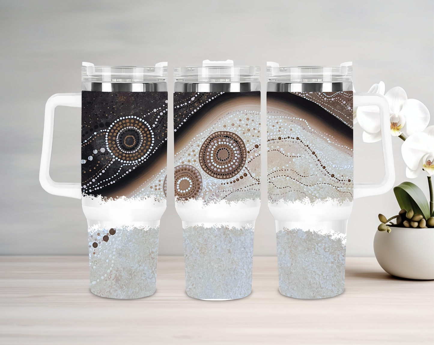 Duality - 40oz Tumbler - Aboriginal Art