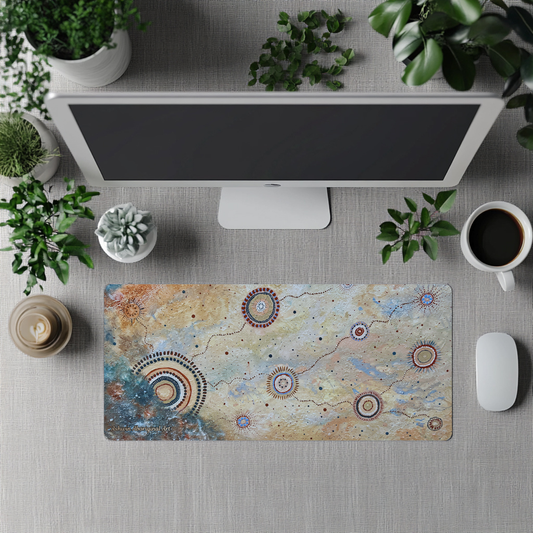 Reach - Aboriginal Art Desk Mat