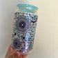 Sisterhood Azure - Blue Iridescent GLASS - 16oz Glass Libbey Cup