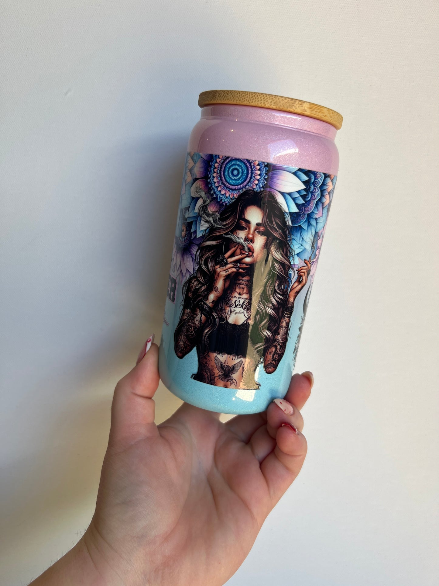 Stronger Than The Storm - 16oz Glass Libbey Cup