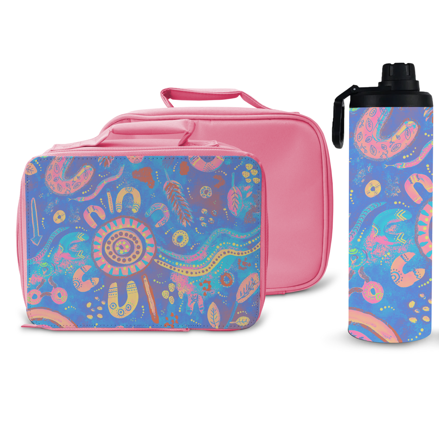 Country - Blue - Lunch Boxes & Water Bottle Bundle