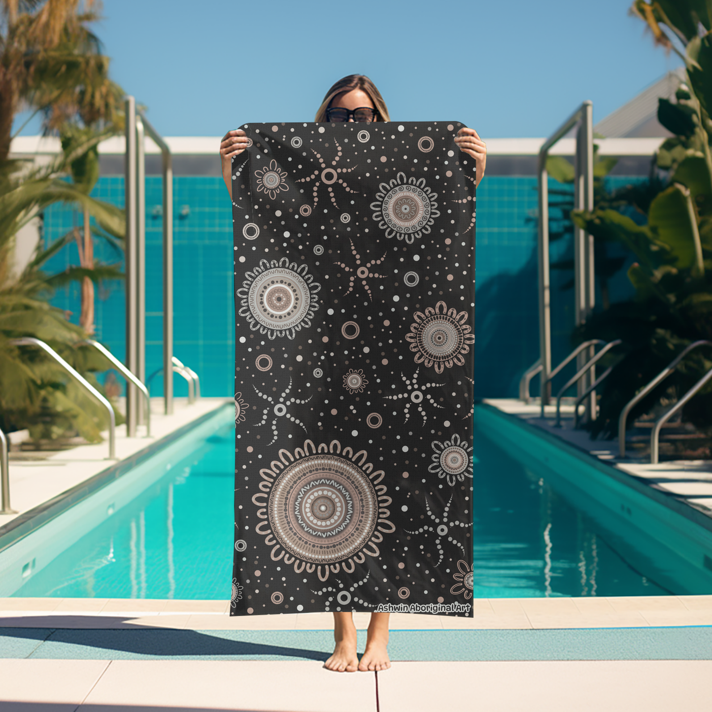 Ancestors - Aboriginal Art Beach Towel