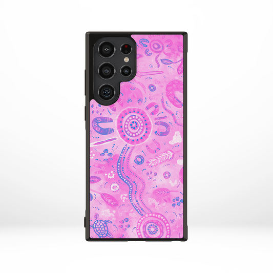 Country - Pink - Samsung Aboriginal Art Phone Case