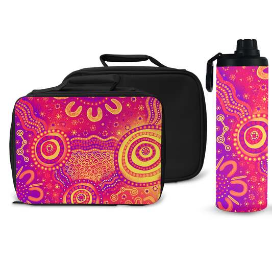 Affirmation - Sunset - Lunch Boxes & Water Bottle Bundle