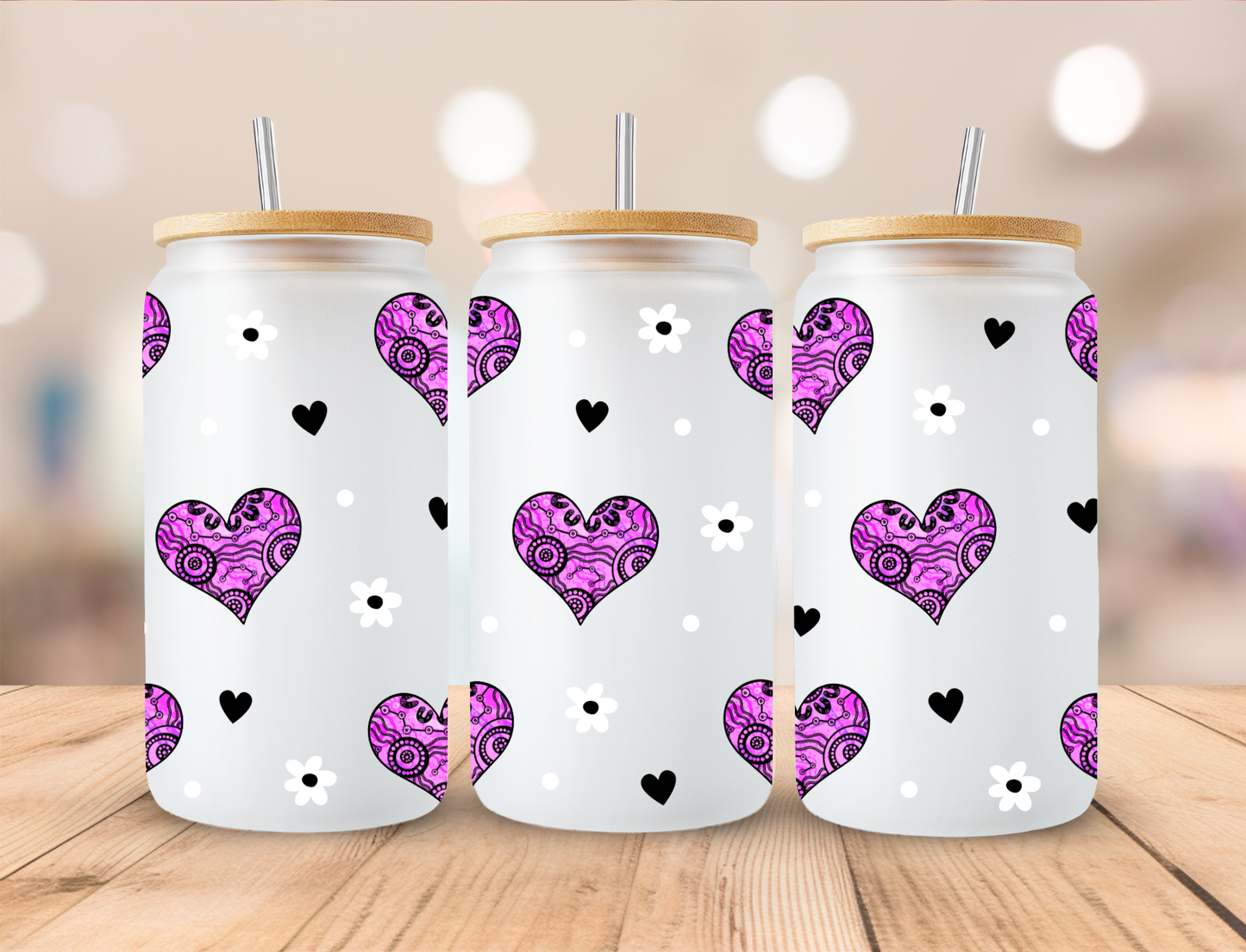 Hearts & Mini's - UV DTF WRAP