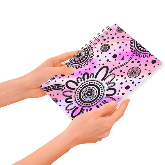 Community Marble - Aboriginal Art A5 Notebook