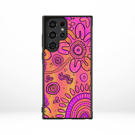 Harmony - Sunset - Samsung Aboriginal Art Phone Case