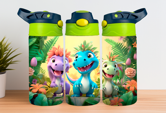 Kids Water Bottle - Dinosaurs