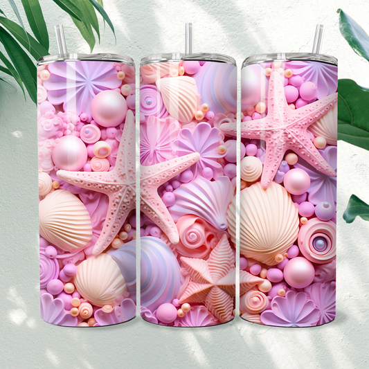 Pink Shells - 20oz Tumbler