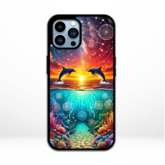 Dolphin - iPhone Magsafe Aboriginal Art Phone Case