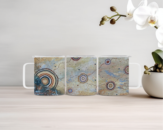 Reach - 14oz Insulated Mugs - Aboriginal Art Mug
