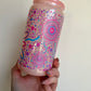 Sisterhood Pastel II - Pink Shimmer - 16oz Glass Libbey Cup