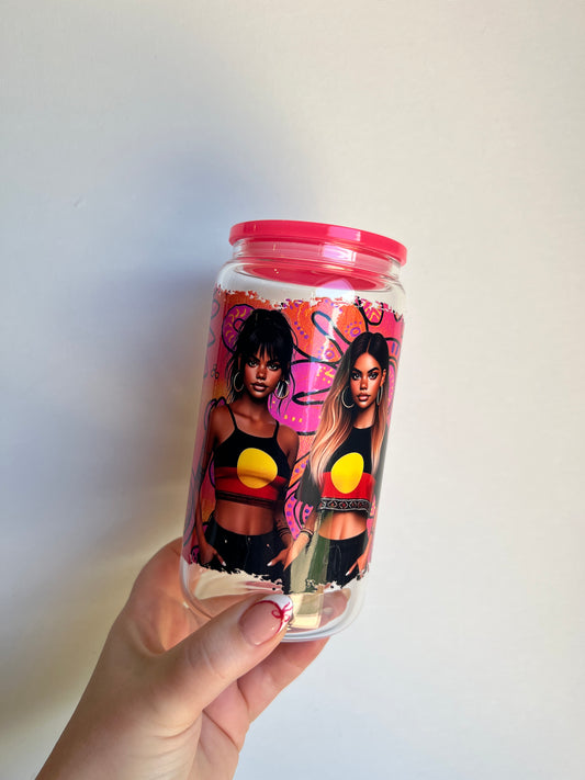 Tiddas - 16oz Glass Libbey Cup