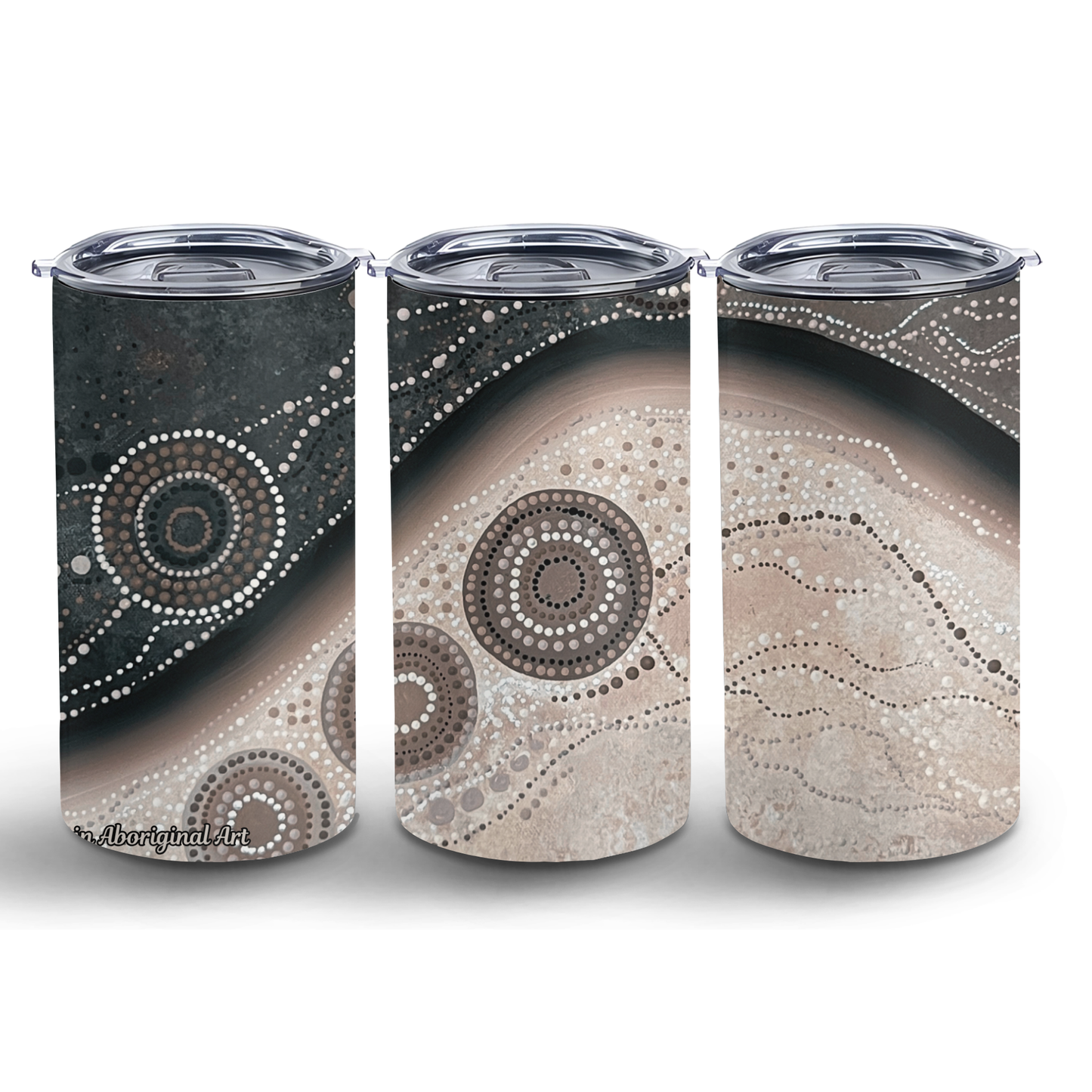 Duality - 12oz Insulated Tumbler | Aboriginal Art Coffee Cup