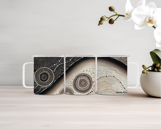 Duality - 14oz Insulated Mugs - Aboriginal Art Mug