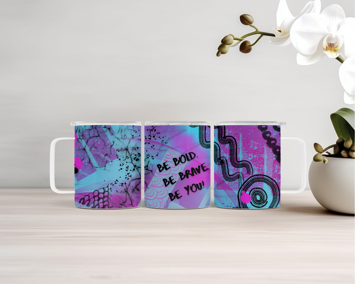 14oz Insulated Mugs - Be Bold