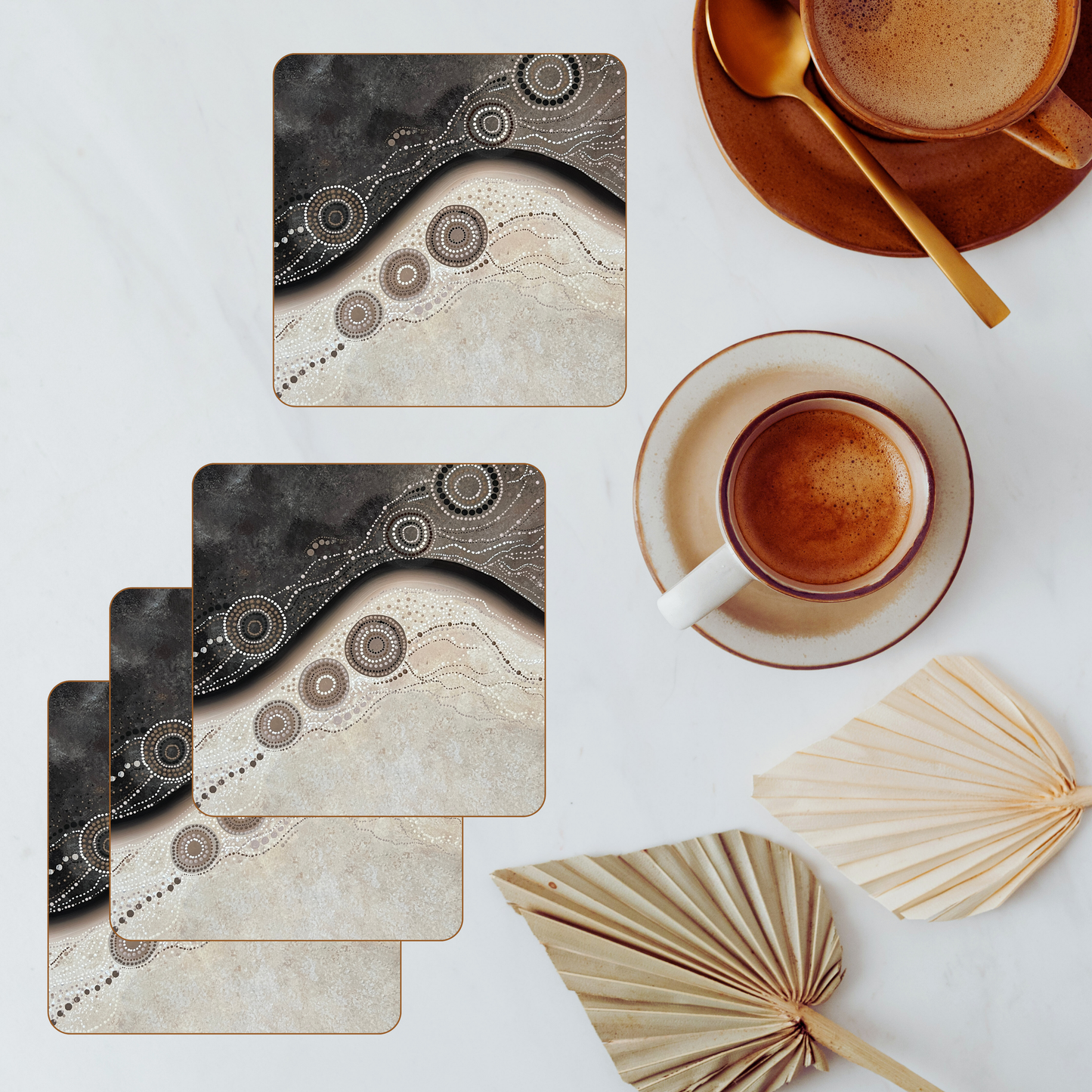 Duality - Aboriginal Art Coasters