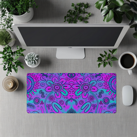 Harmony - Dusk - Aboriginal Art Desk Mat