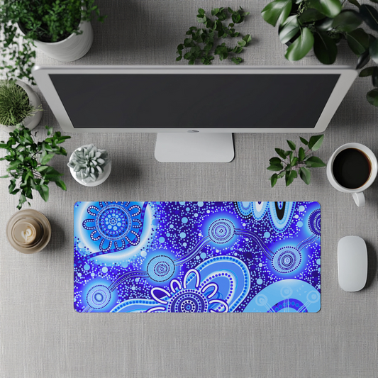 Dreaming - Sky - Aboriginal Art Desk Mat