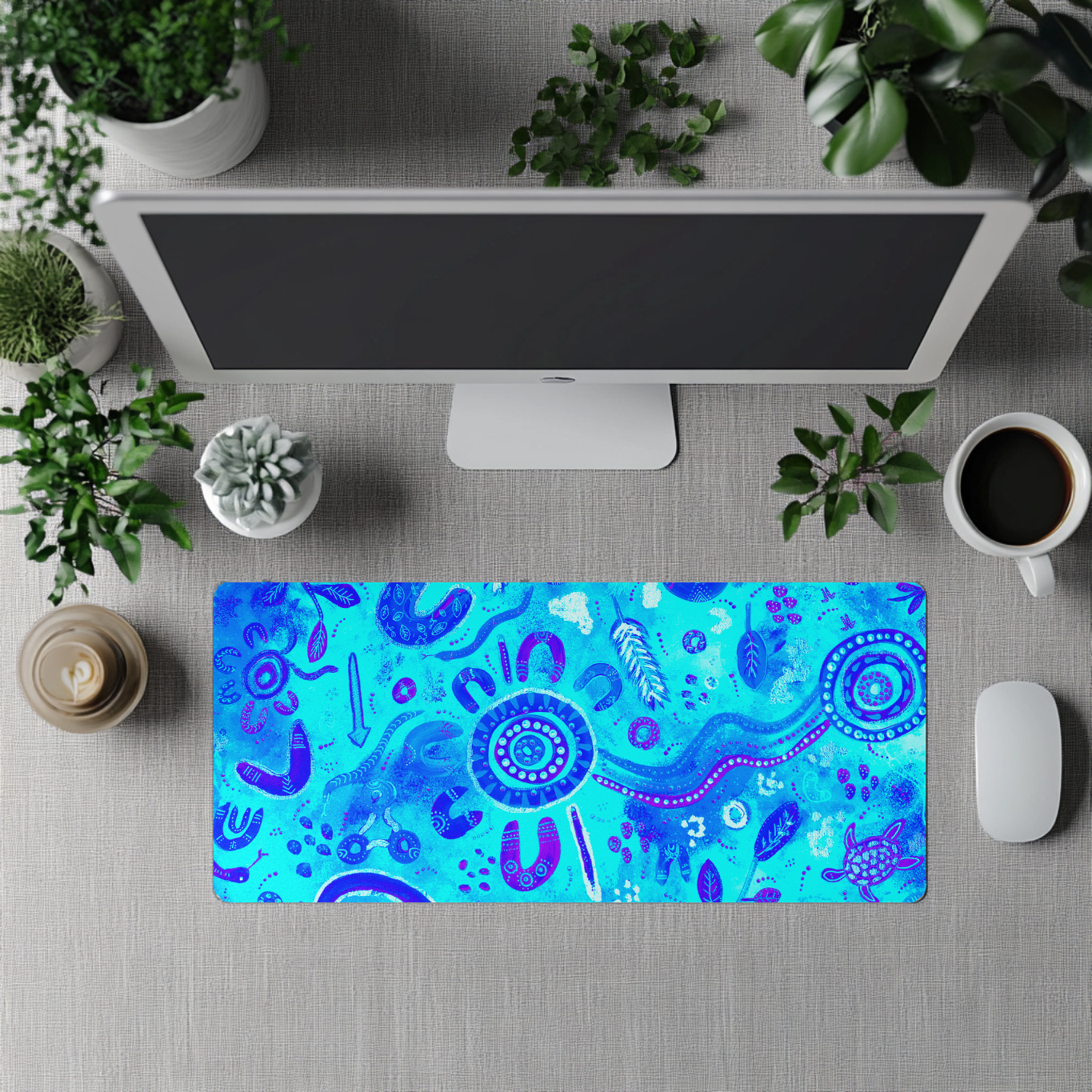 Country - Sky - Aboriginal Art Desk Mat