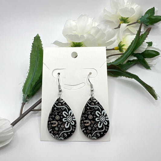 Stronger Than Before - Midnight - Aboriginal Art Earrings
