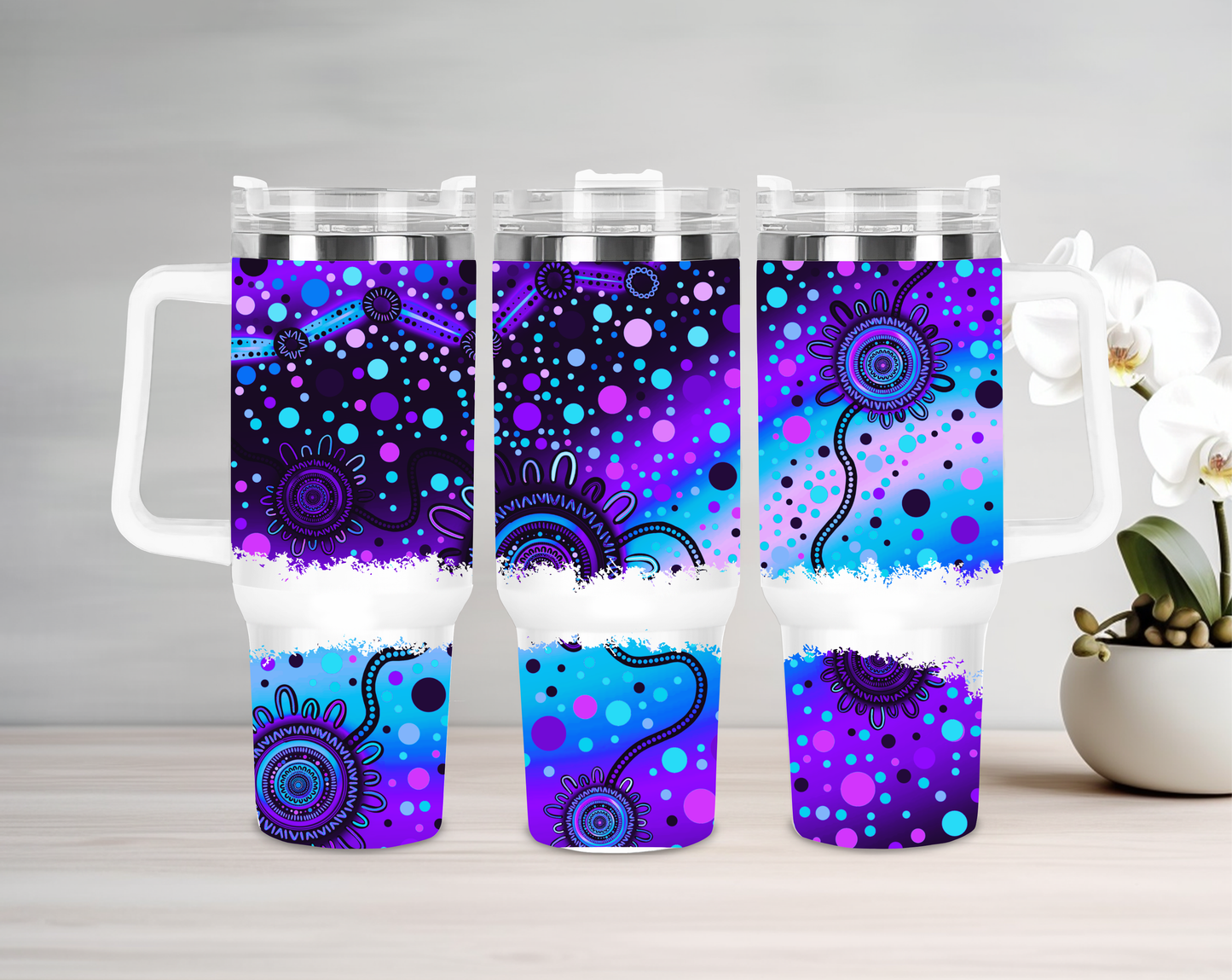 Connected - 40oz Tumbler - Aboriginal Art
