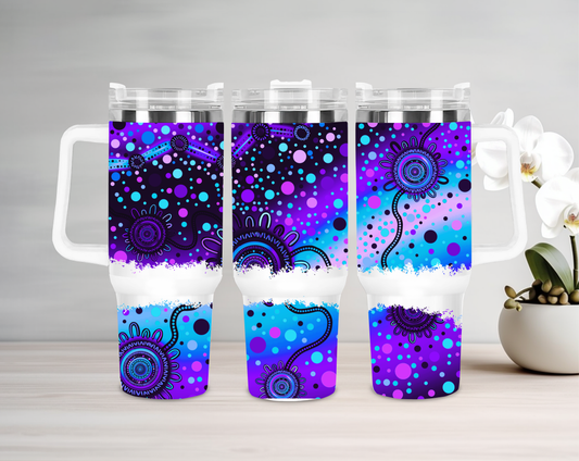 Connected - 40oz Tumbler - Aboriginal Art
