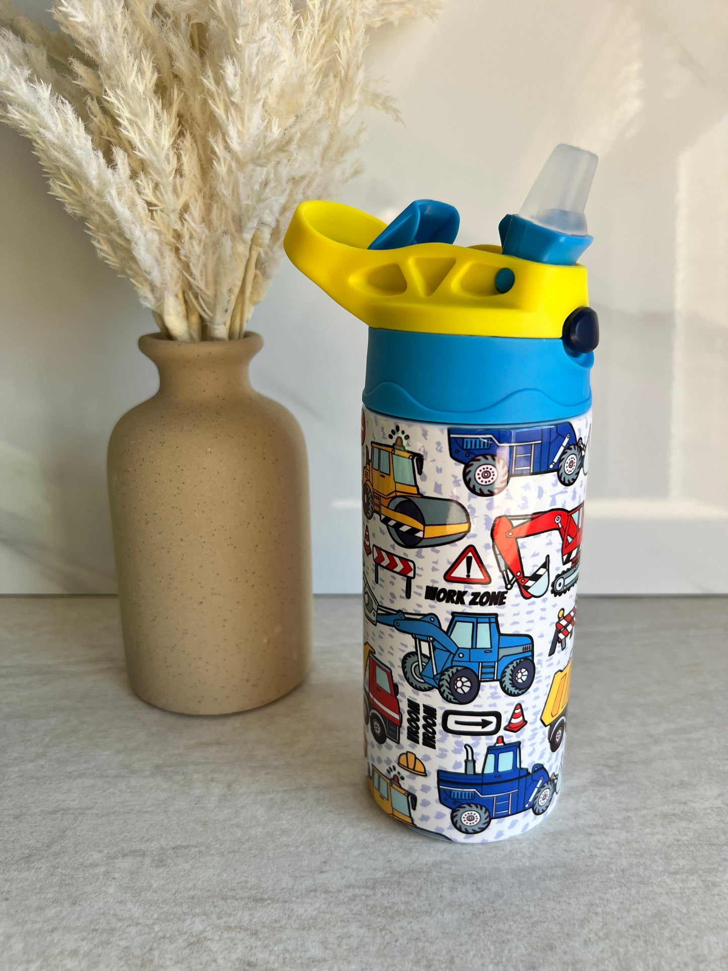 Kids Water Bottle - Trucks