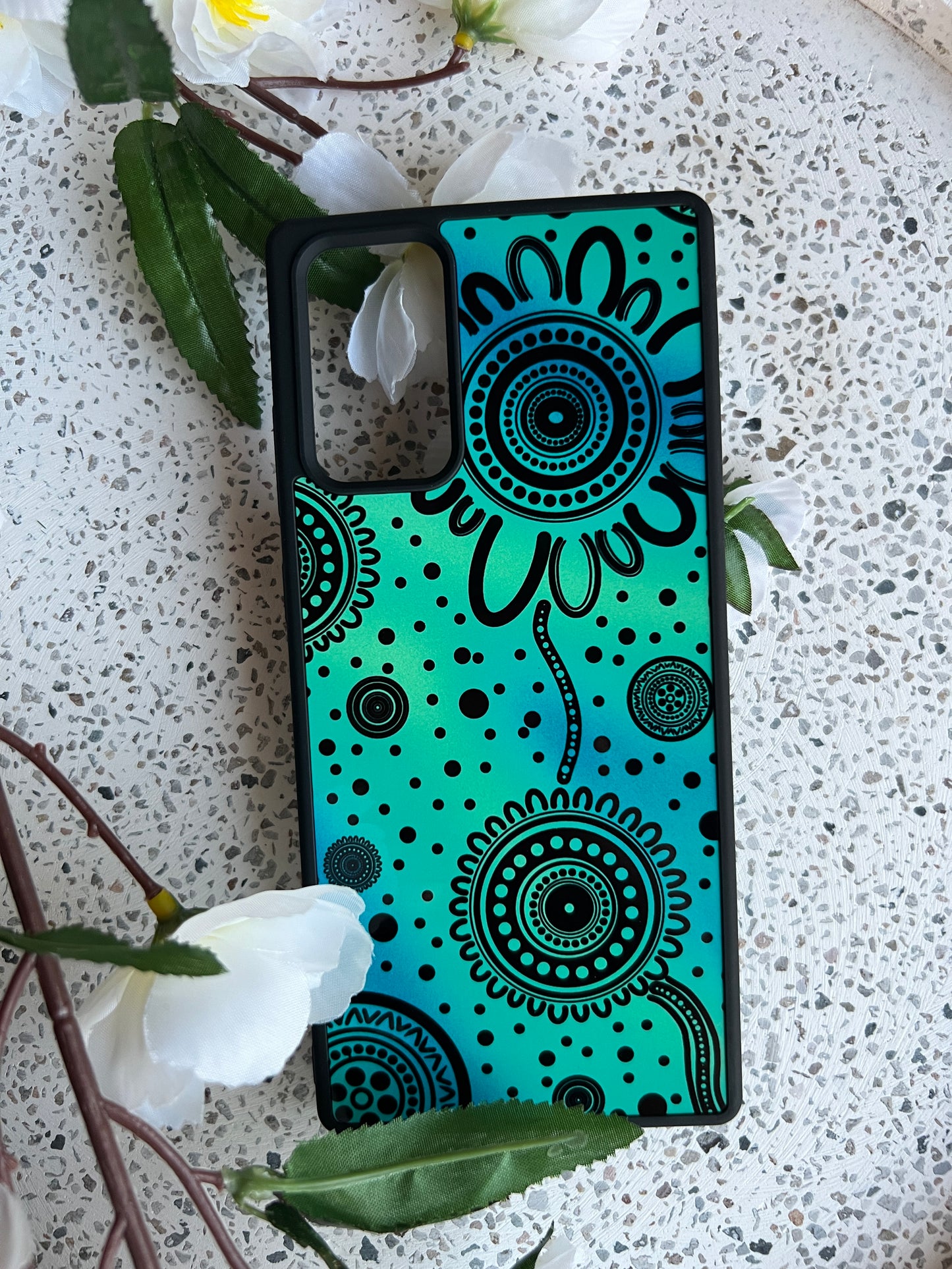 Community - Azure - Aboriginal Art - Phone Case