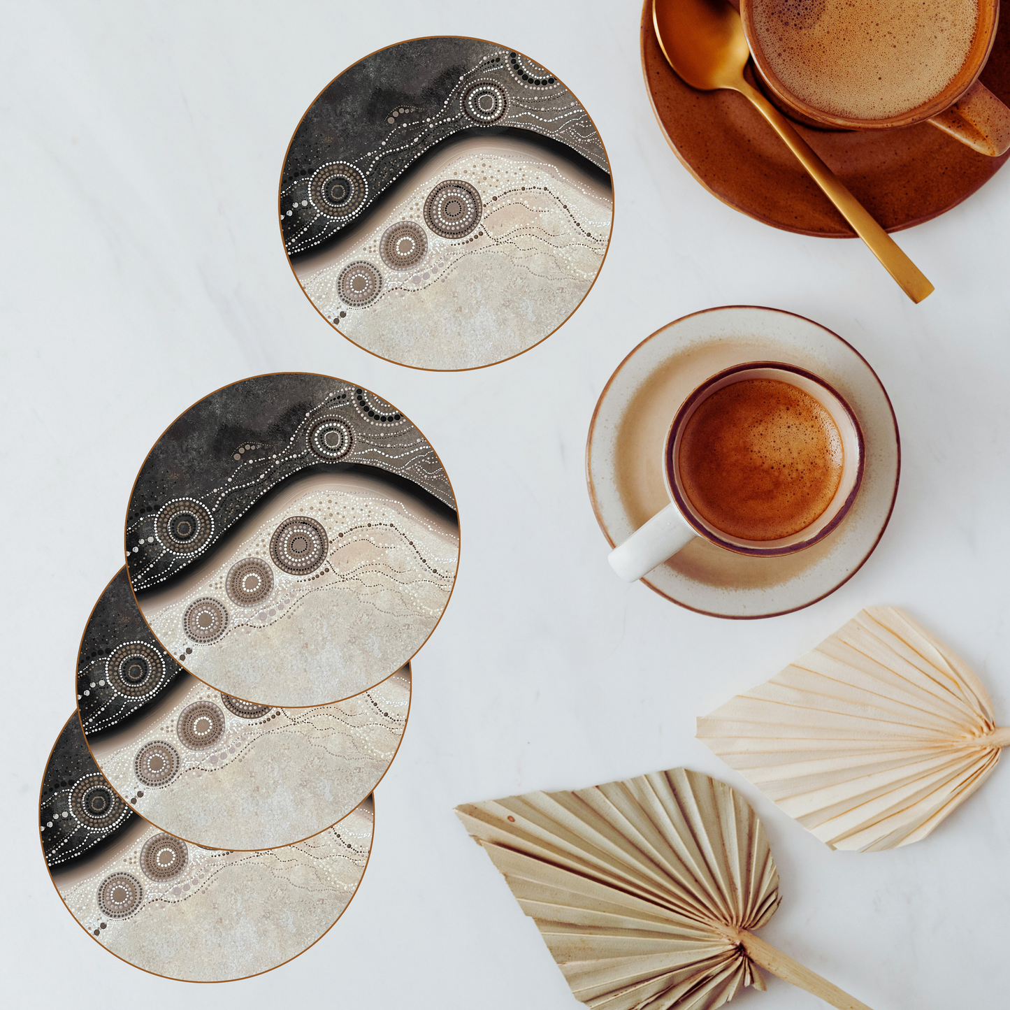 Duality - Aboriginal Art Coasters