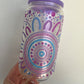 Sisterhood Pastel - Purple Iridescent GLASS - 16oz Glass Libbey Cup